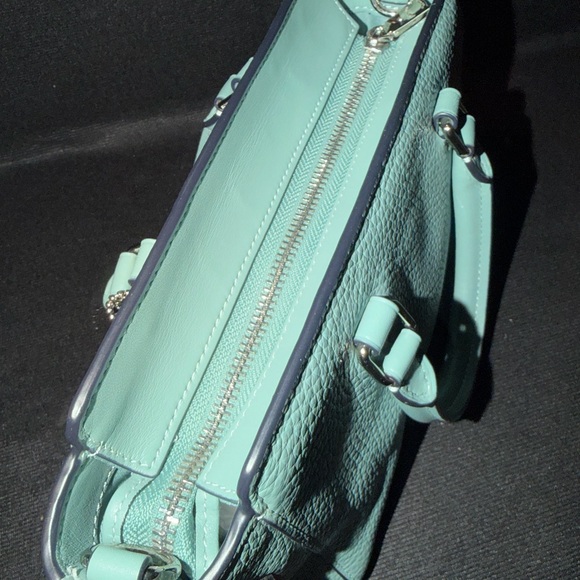 COACH Mini Blake Carryall
Aquamarine leather, handbag, satchel F37635 w/wallet - Picture 4 of 10